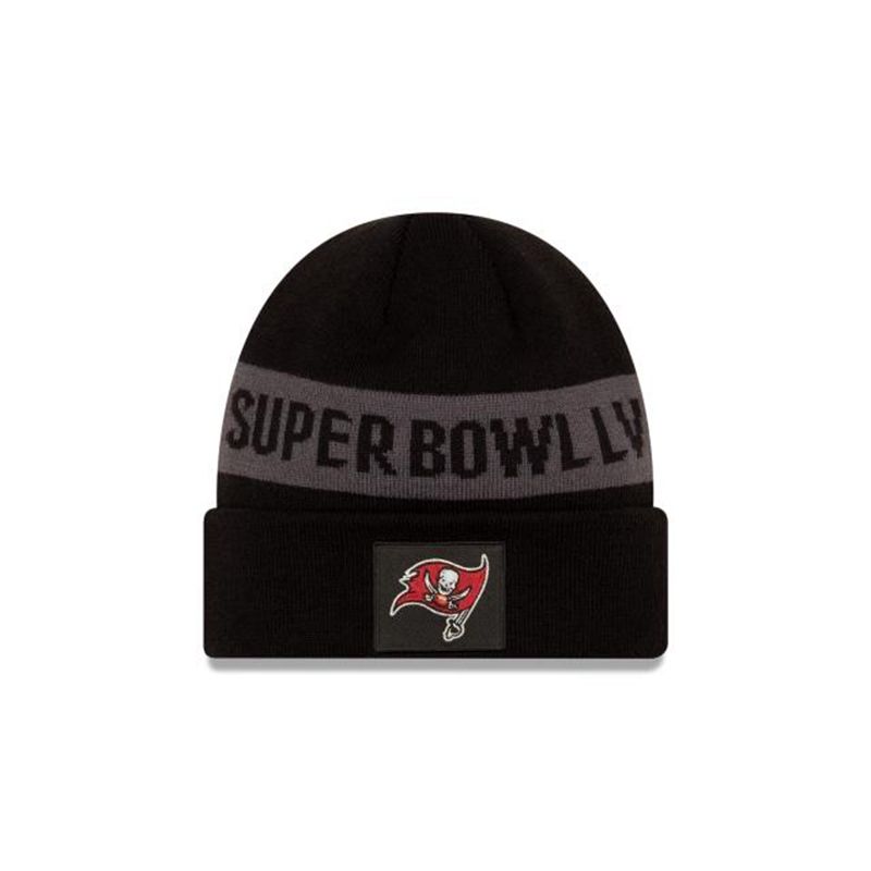 NFL Tampa Bay Buccaneers Super Bowl Lv Cuff Knit (TUS0992) - Black New Era Beanies